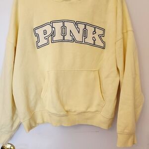 PINK Victoria's Secret Yellow Sswaershirt